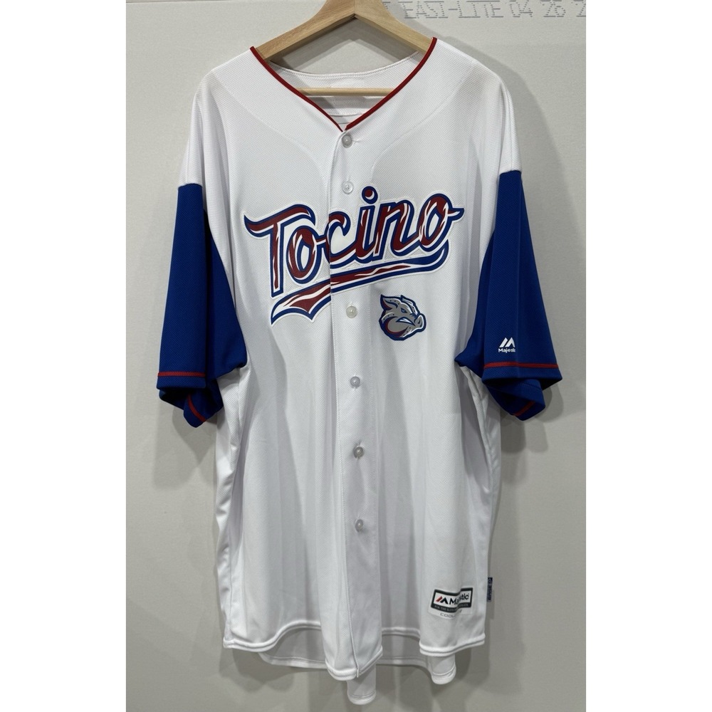 Authentic Majestic Lehigh‎ Valley IronPigs Tocino Baseball Jersey #34 Mens 3XL